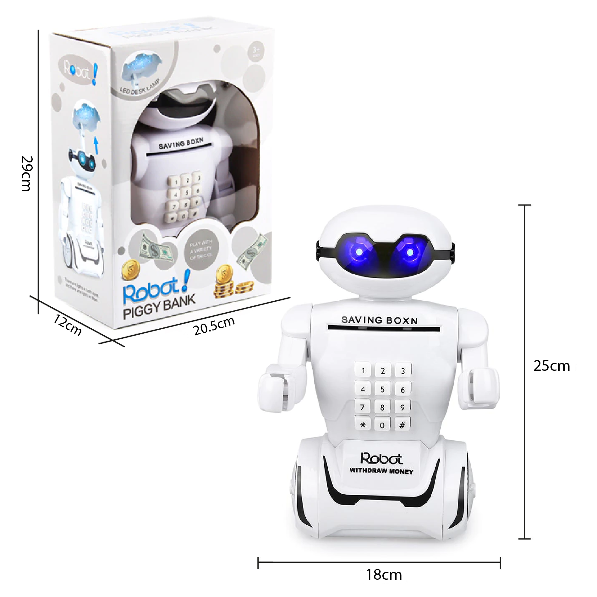 Alcancía Electrónica Robot Caja Fuerte